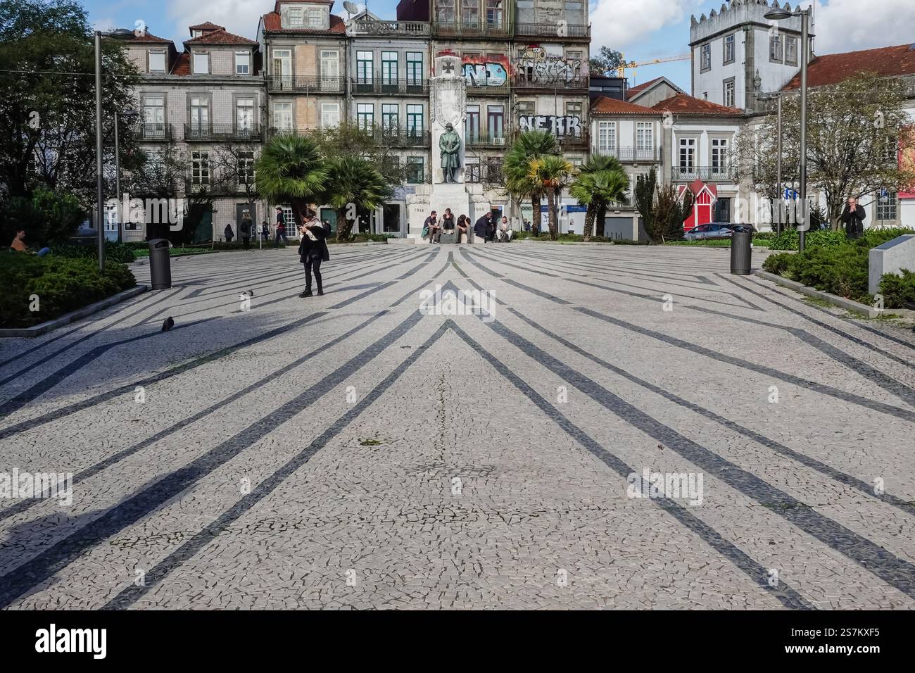 Praça de Carlos Alberto: Porto's historic square Stock Photo - Alamy