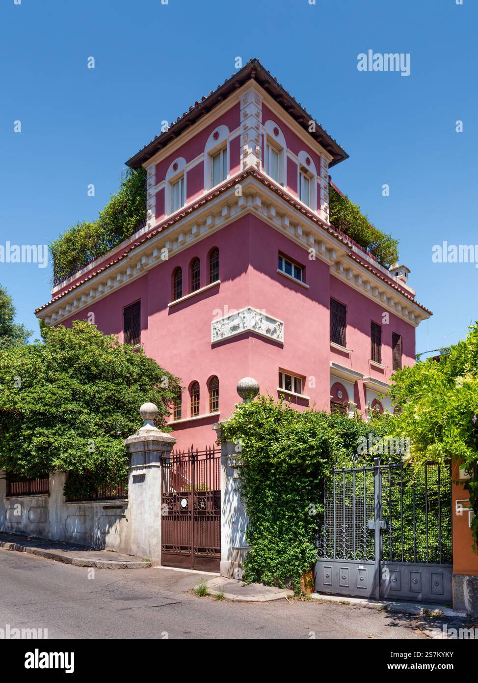 Villa on Aventine hill, Rome, Italy Stock Photo - Alamy