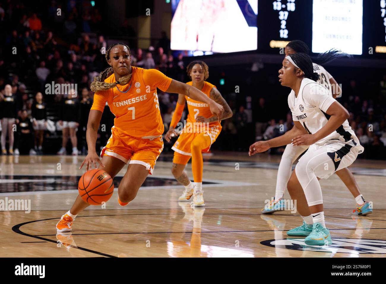 NASHVILLE, TN - JANUARY 19: Tennessee Lady Vols guard Samara Spencer (7 ...