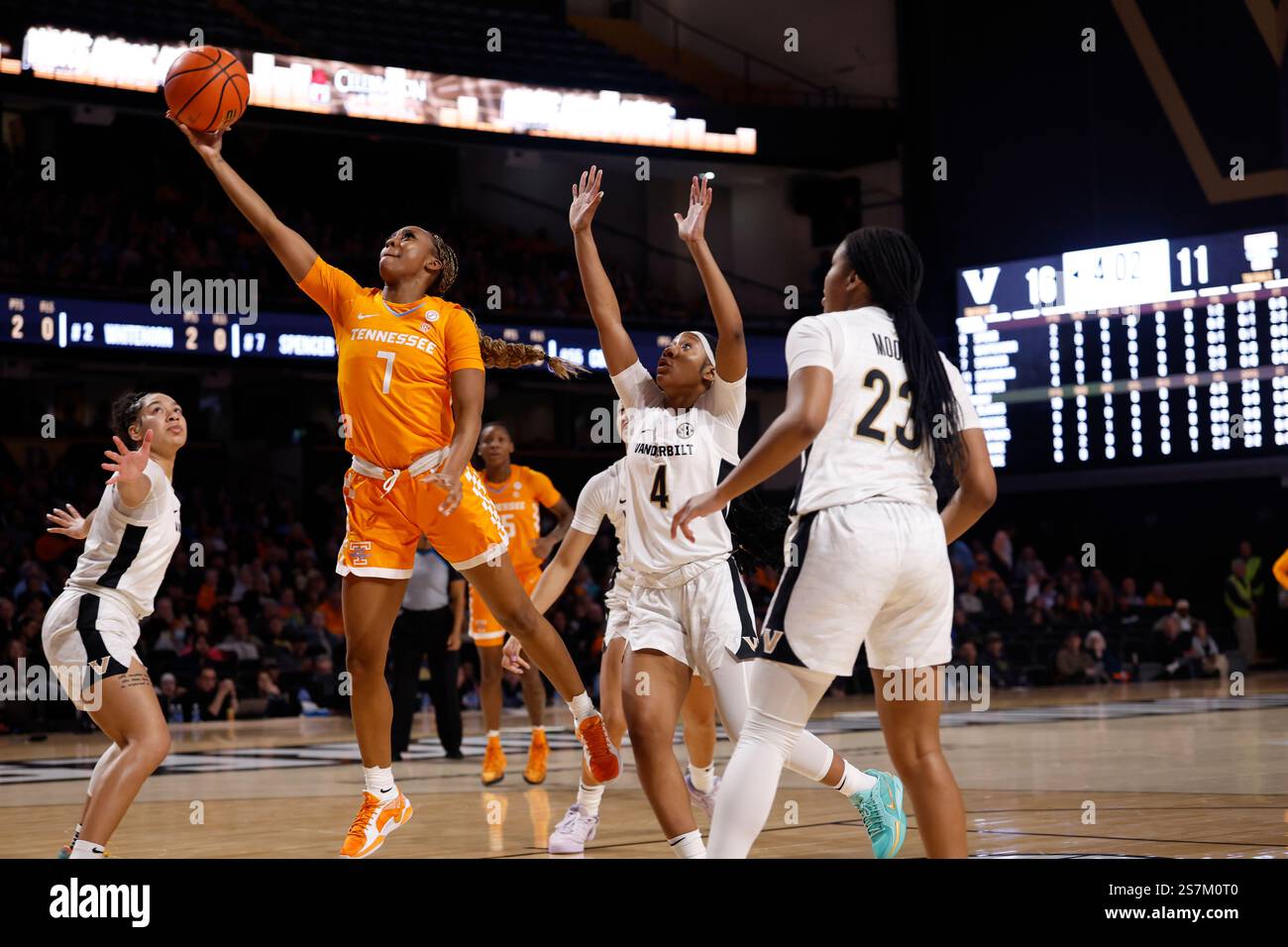 NASHVILLE, TN - JANUARY 19: Tennessee Lady Vols guard Samara Spencer (7 ...