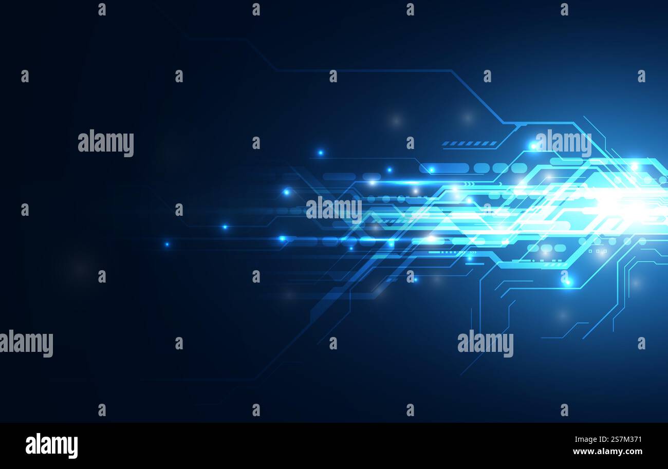 abstract speed line network computing sci fi innovative concept design background Stock Vector