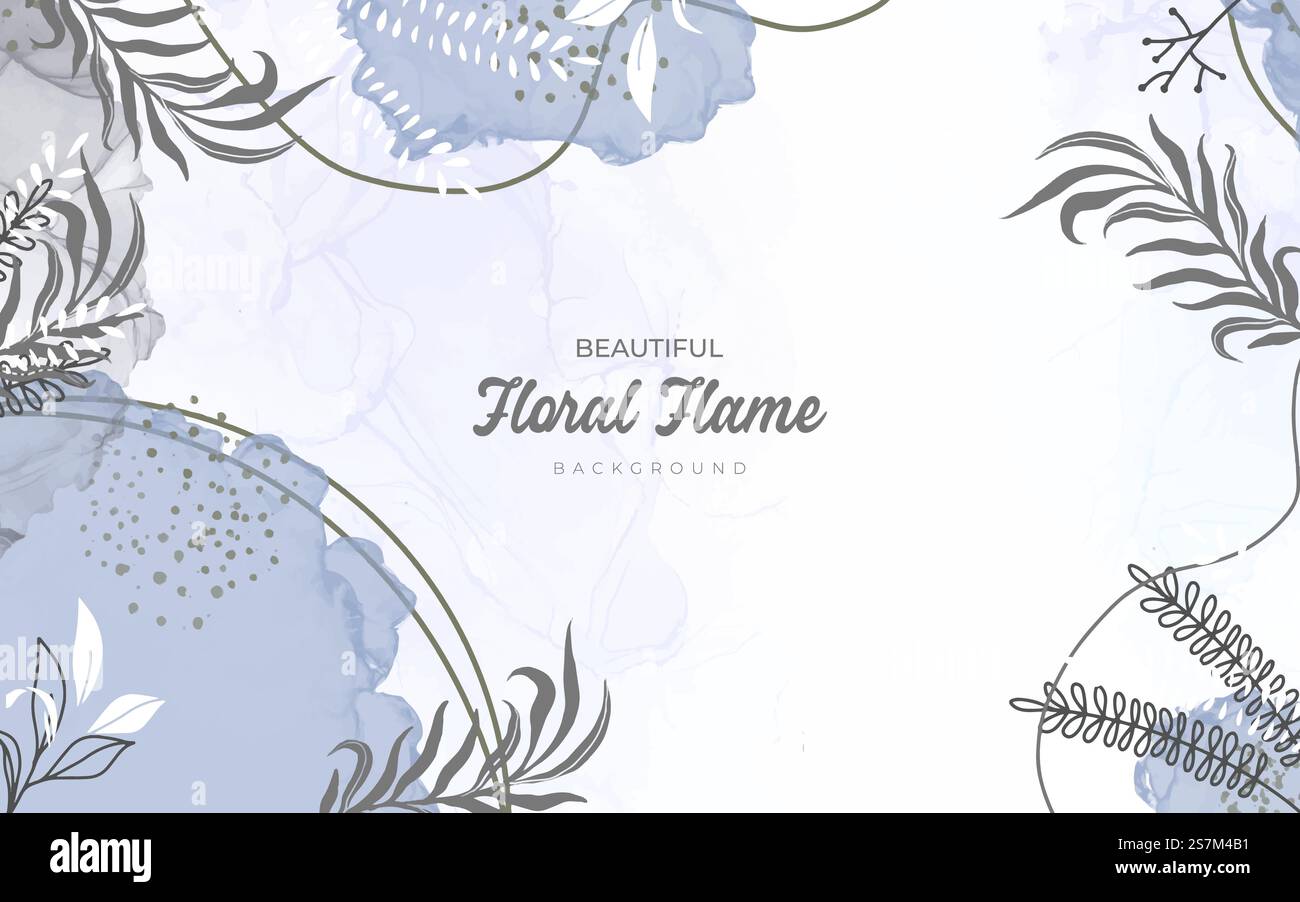 Hand drawn style floral background Stock Vector Image & Art - Alamy
