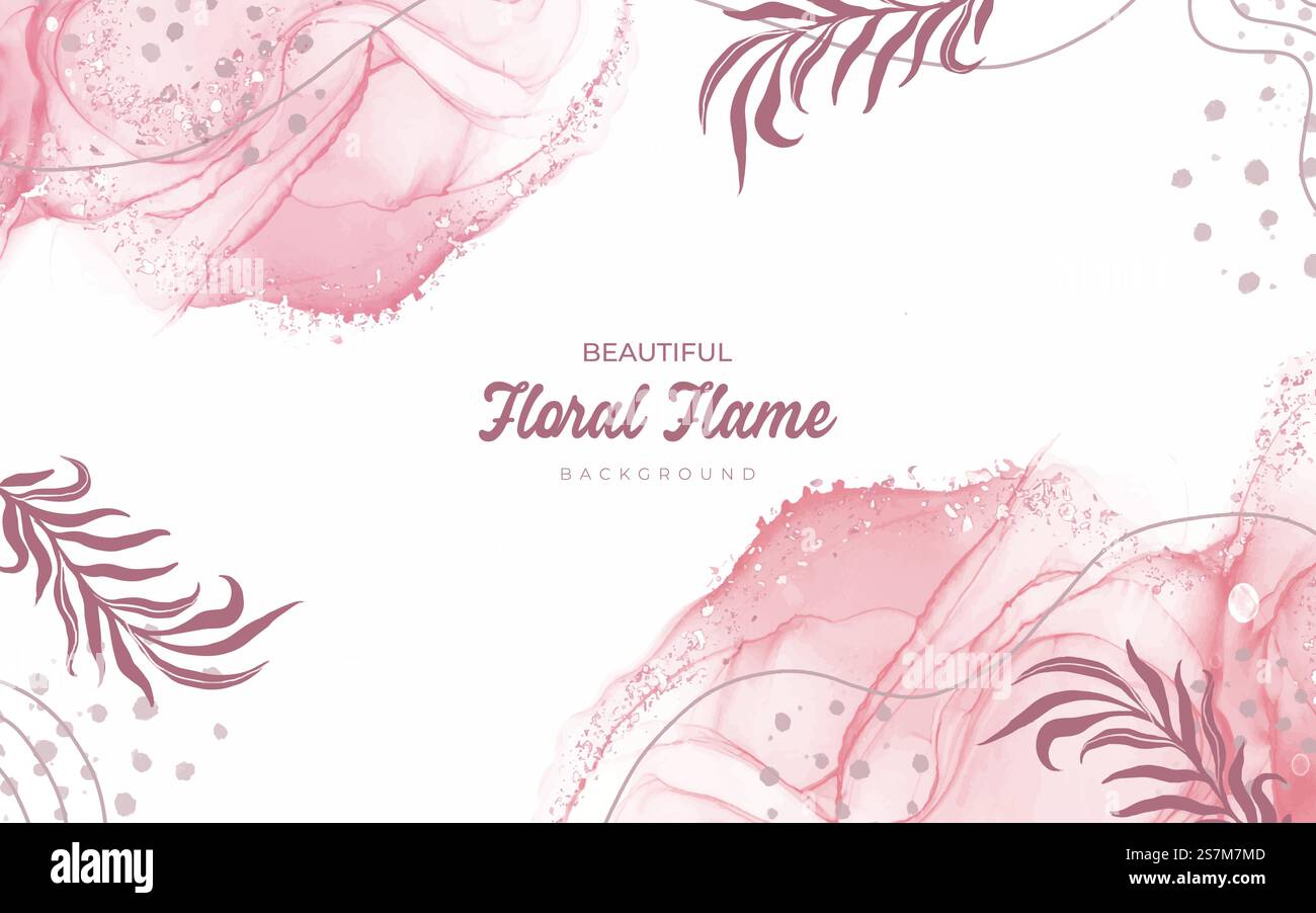 Floral background hand drawn design Stock Vector Image & Art - Alamy