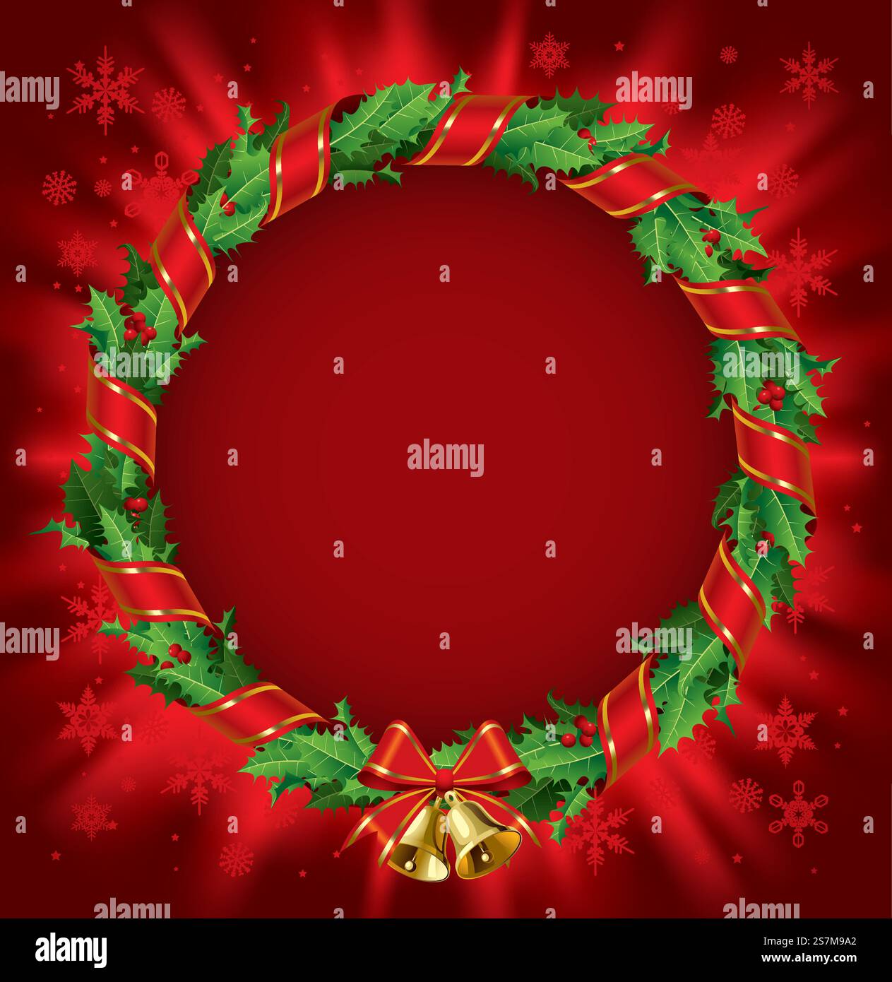 ?hristmas bell. Christmas seamless pattern. Vector illustration Stock Vector
