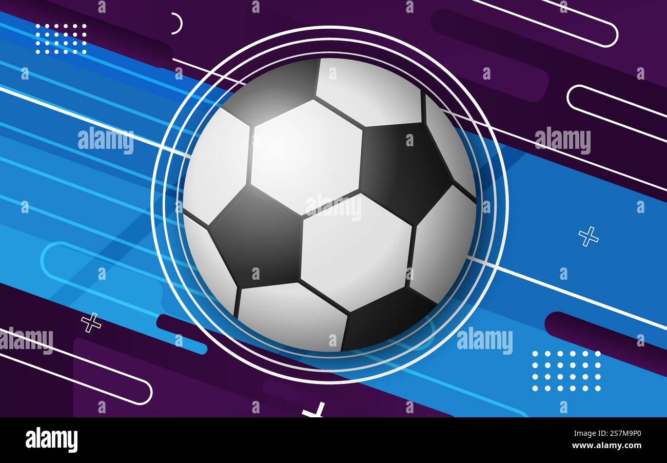 Abstract background with soccer ball Stock Vector Image & Art - Alamy