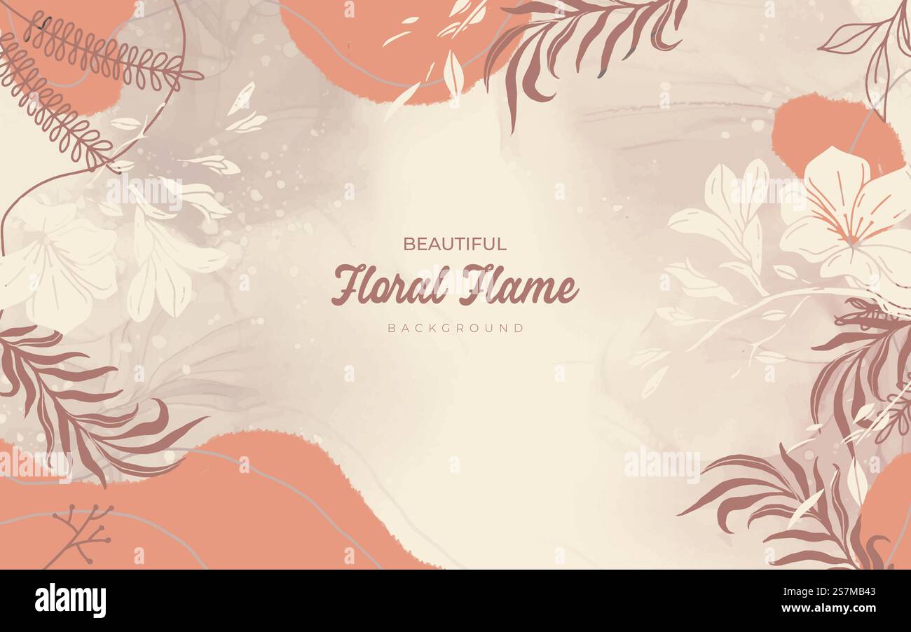 Hand drawn style floral background Stock Vector Image & Art - Alamy