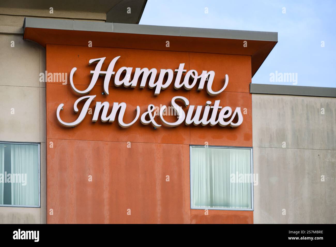 Redmond, WA, USA January 18, 2025; Hampton inn and Suites by Hilton