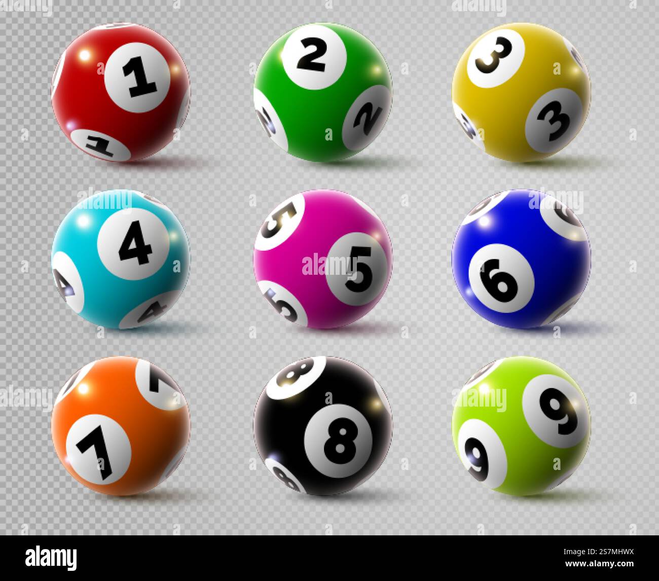 Numbers colourful set 3d hi-res stock photography and images - Alamy