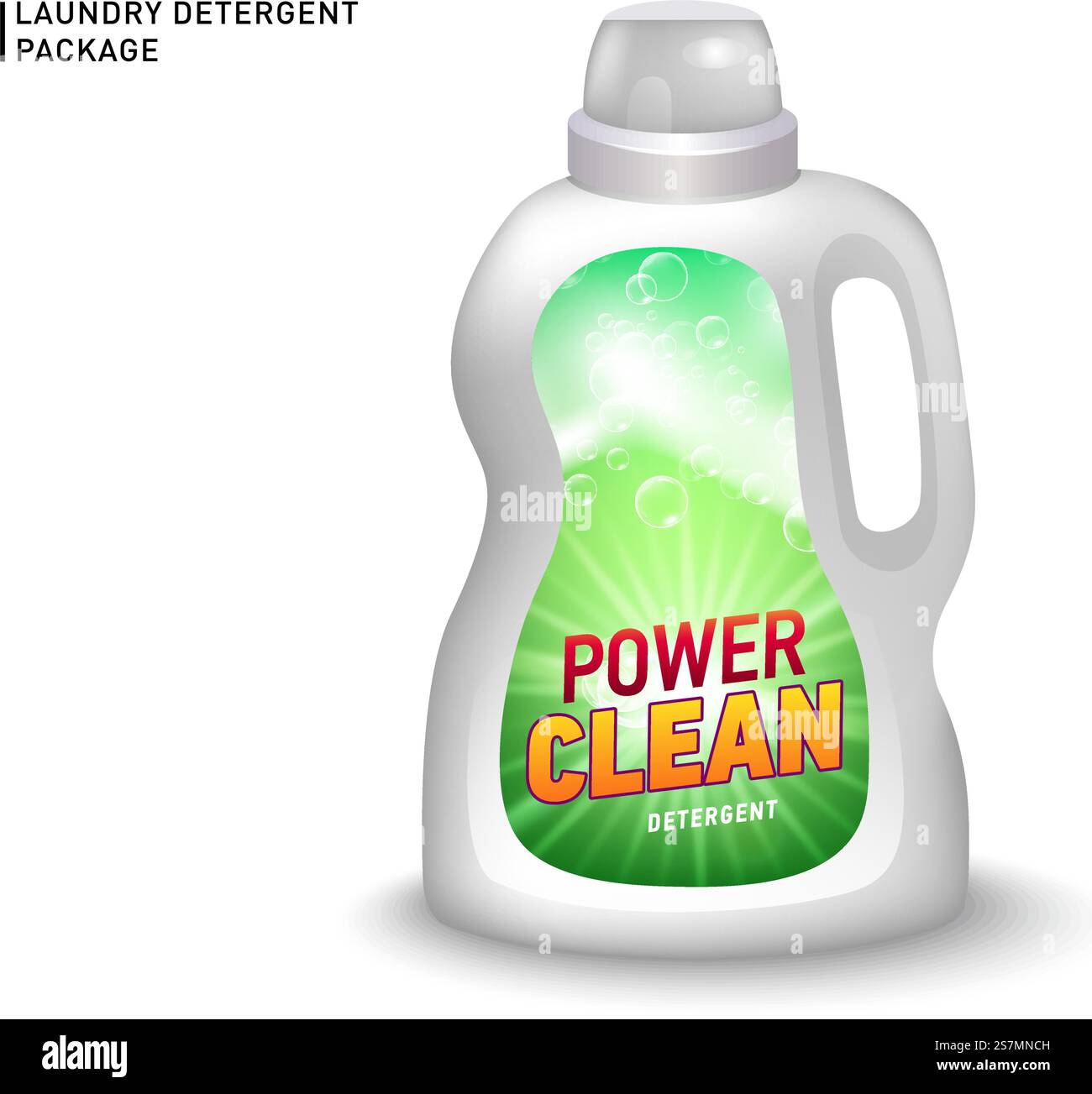 Realistic mock up of container for liquid detergent with designed ...