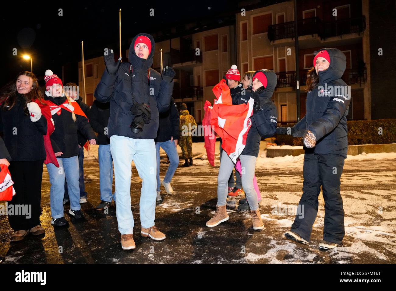 Switzerland team group, JANUARY 19, 2025 Alpine Skiing Torino 2025