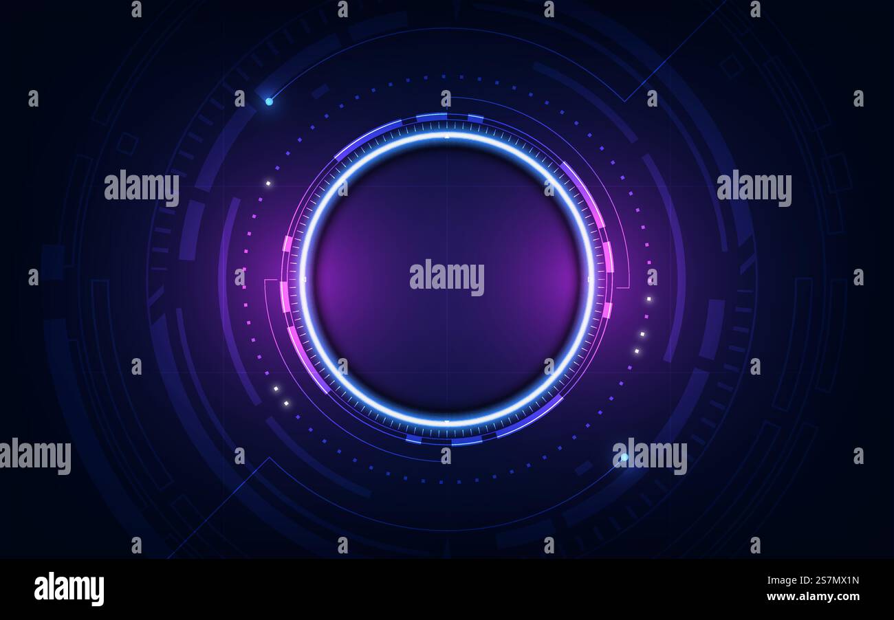 Technological future interface hud platform abstract background template vector design Stock Vector