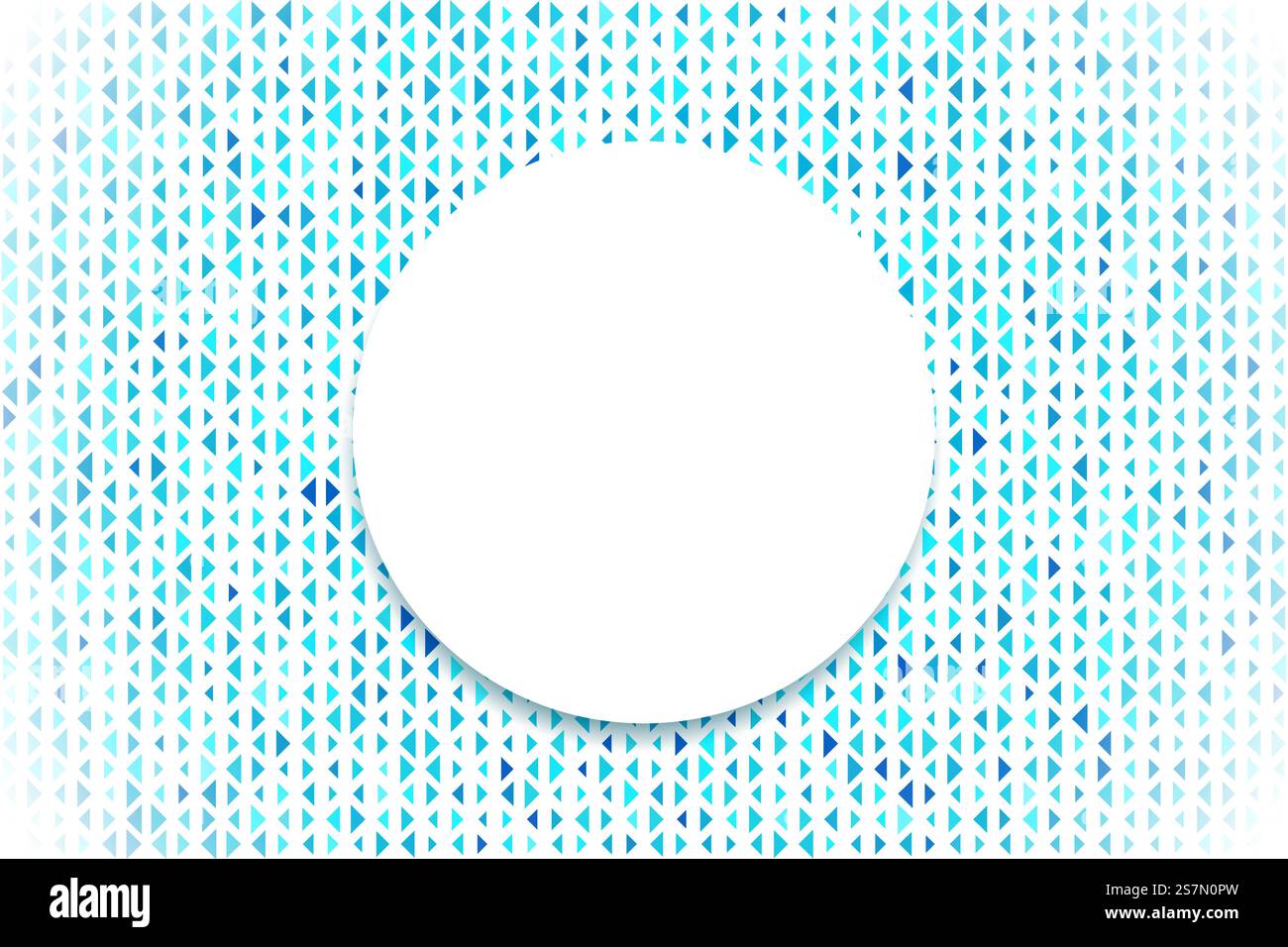 Abstract triangular background. Many digital blue triangles look modern. Stock Vector