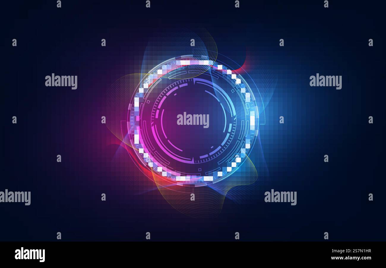abstract tech futuristic innovative concept background Stock Vector