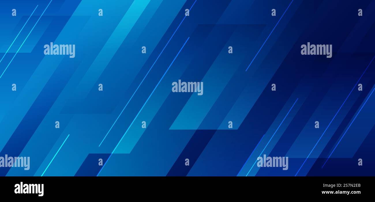 Abstract blue diagonal geometric with line modern technology background ...