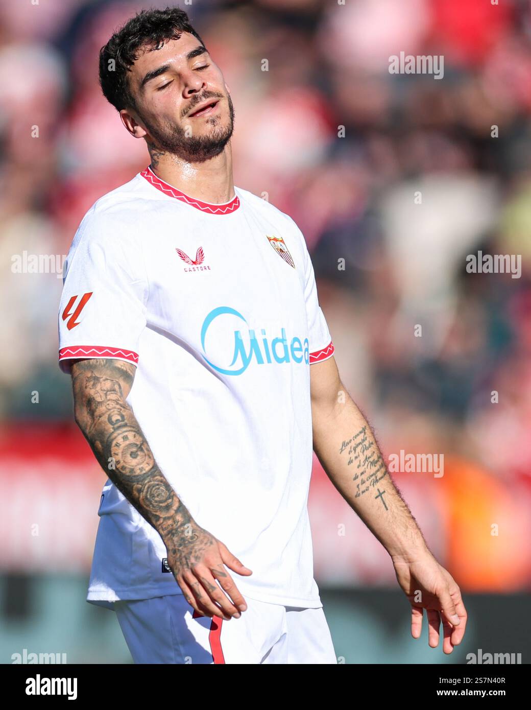 Girona, Spain. 18th Jan, 2025. Isaac Romero of Sevilla FC during the La ...
