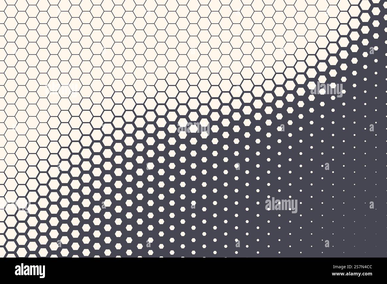 Halftone Hexagonal Pattern Texture Abstract Geometric Technology Background. Hexagon Vector Abstract Technology Background Stock Vector
