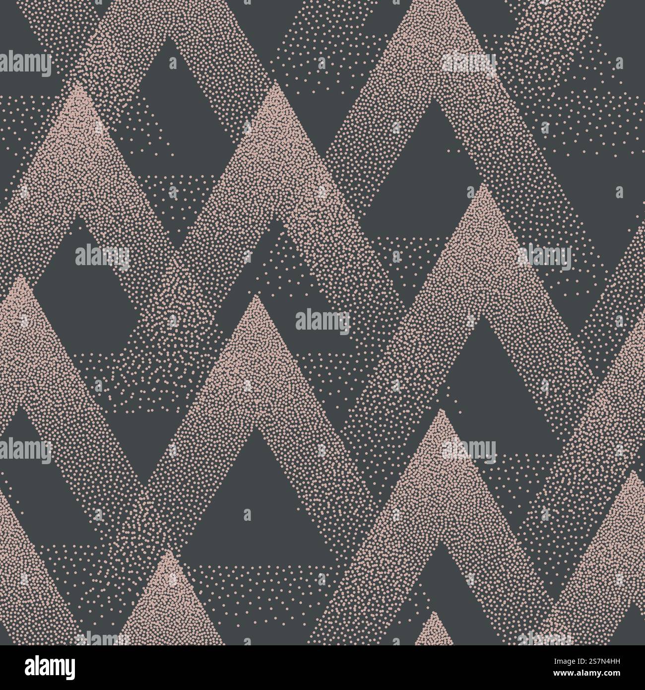 Stippled Triangles Seamless Pattern Retro Colors Abstract Background Stock Vector