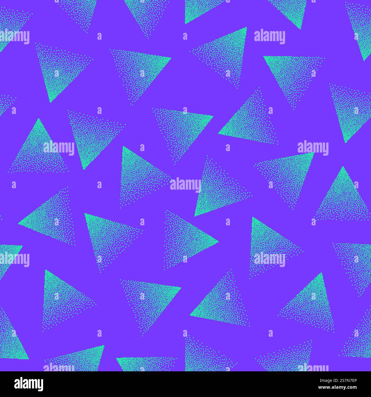 Crazy Vivid Colors Retro Style 80s Abstract Stippled Seamless Pattern. Vector Abstract Stippled Seamless Pattern Stock Vector