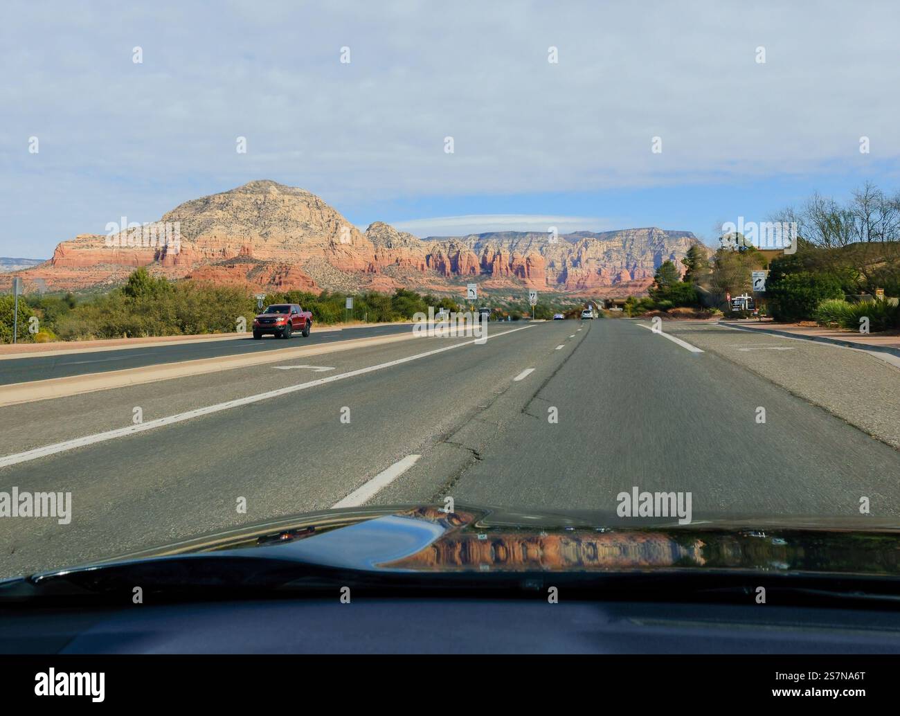 Arizona, USA - 19 Jan 2025 -Driving on an American Road Trip and ...