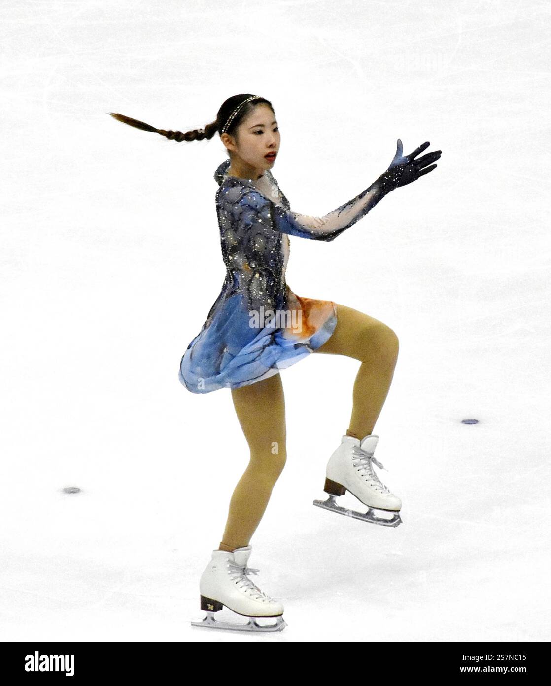 Rion Sumiyoshi of Japanperforms during women's singles free skating of