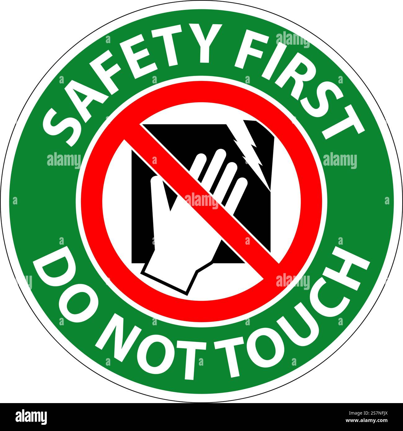 Safety First Machine Sign Fragile Equipment, Do Not Touch Stock Vector ...