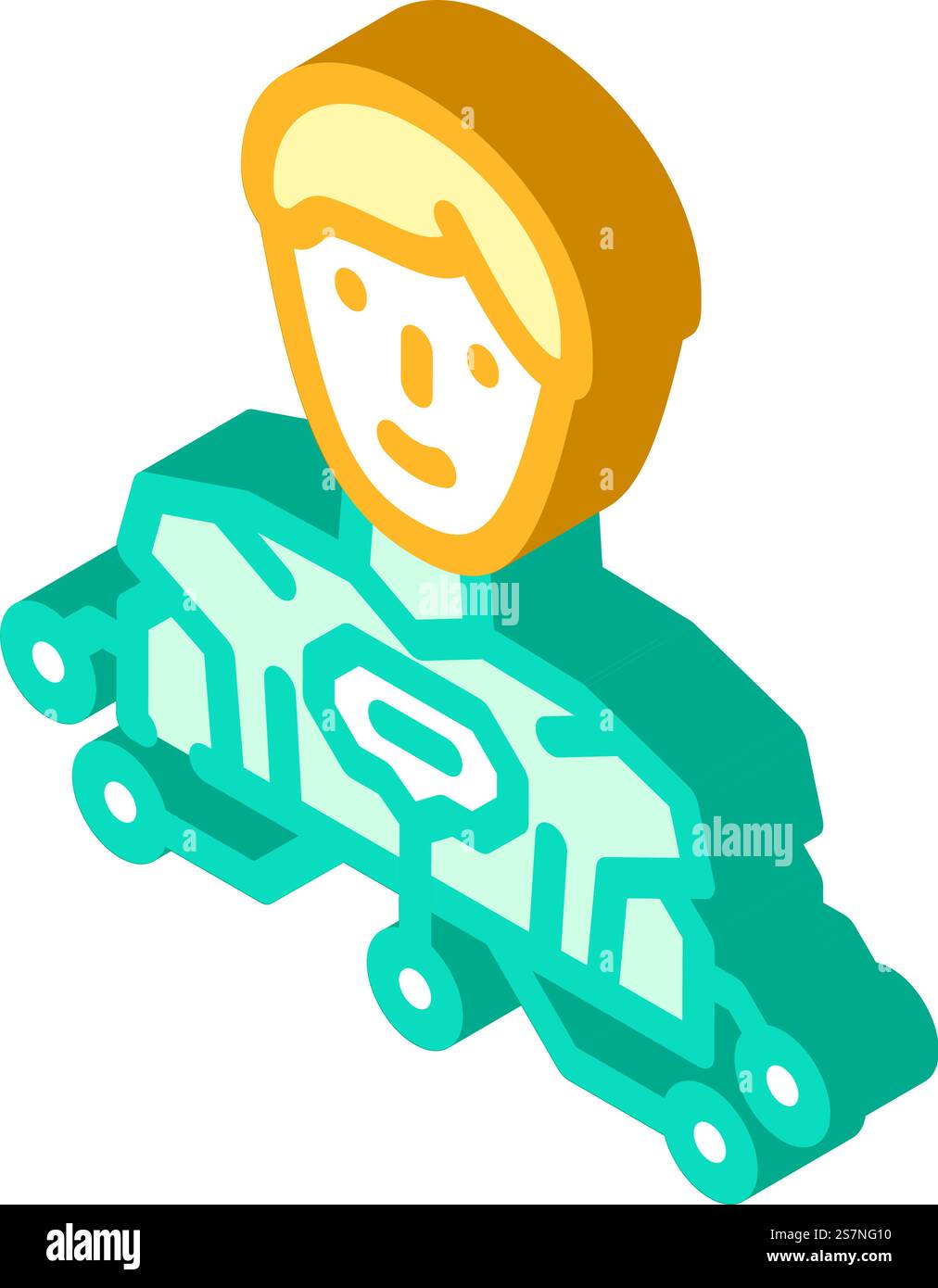 Human Like Ai Future Technology Isometric Icon Vector Human Like Ai