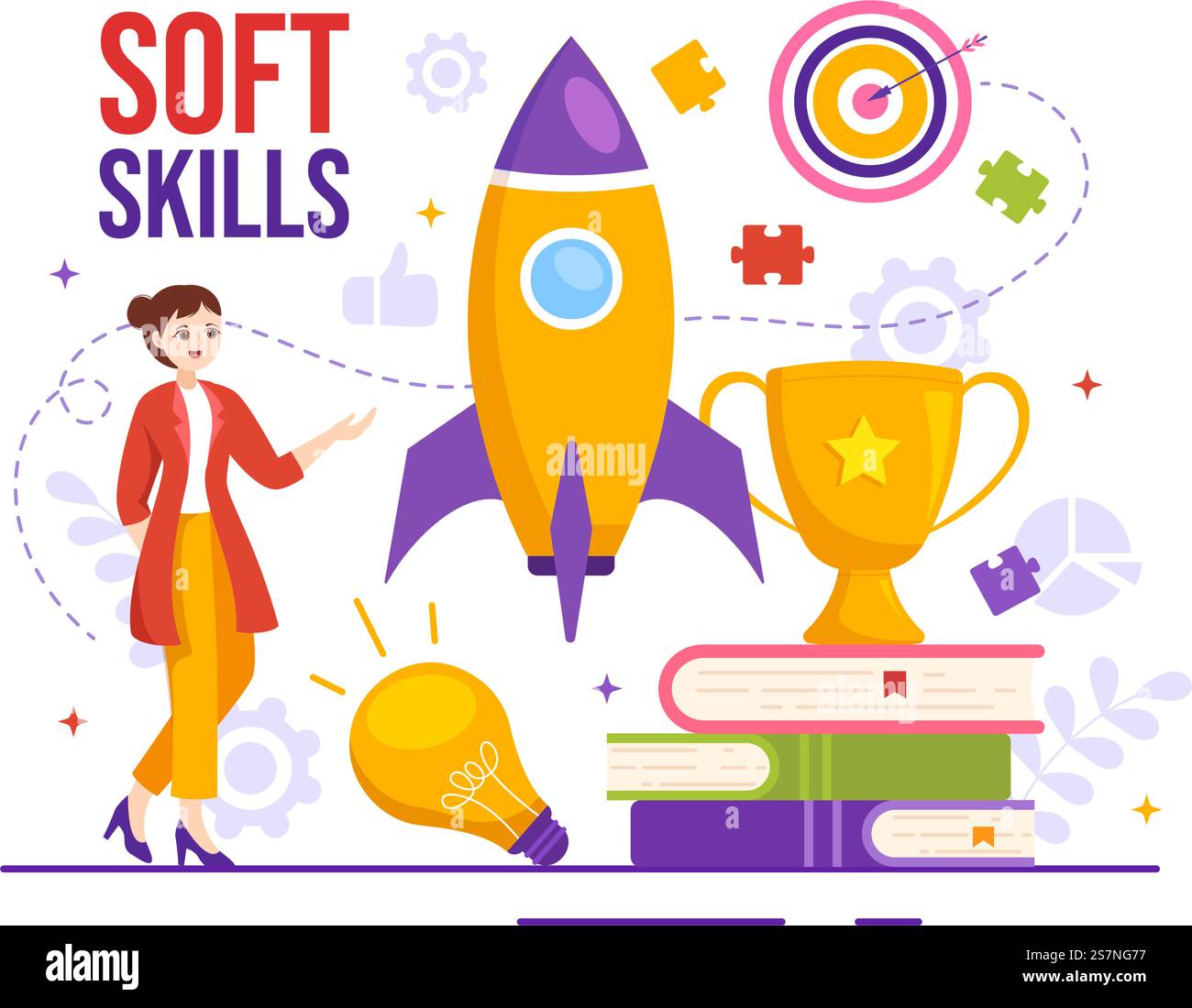 Soft Skills Vector Illustration of Office Workers Empathy ...