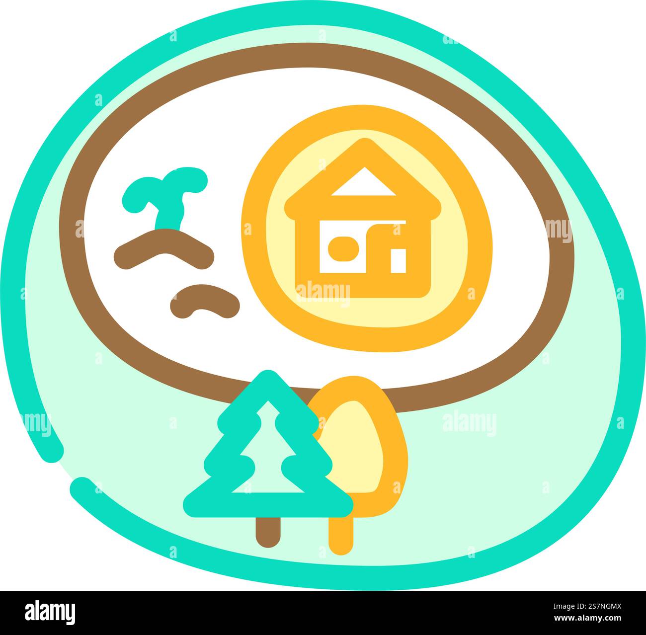 permaculture environmental color icon vector. permaculture ...