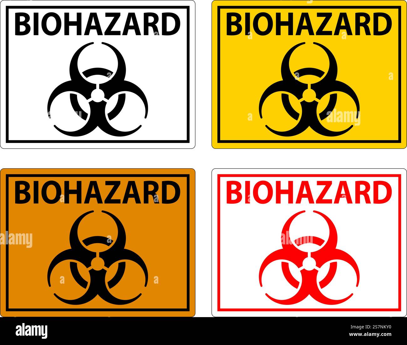 Biohazard Sign, Biohazard with Symbol Stock Vector Image & Art - Alamy