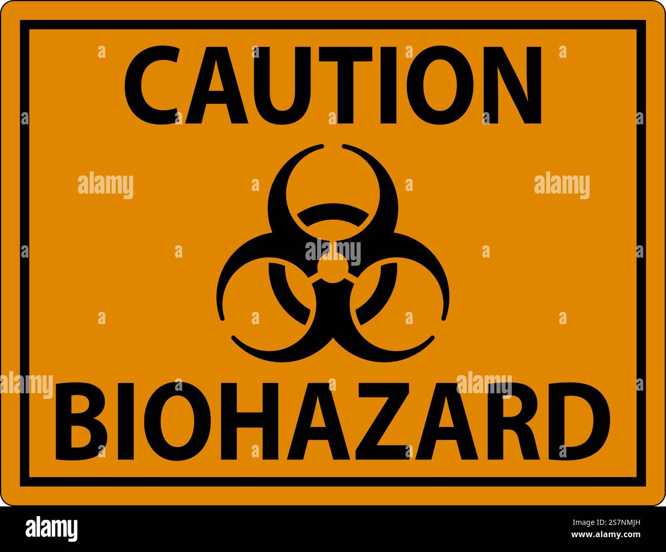 Biohazard Sign, Caution Biohazard Sign Stock Vector Image & Art - Alamy