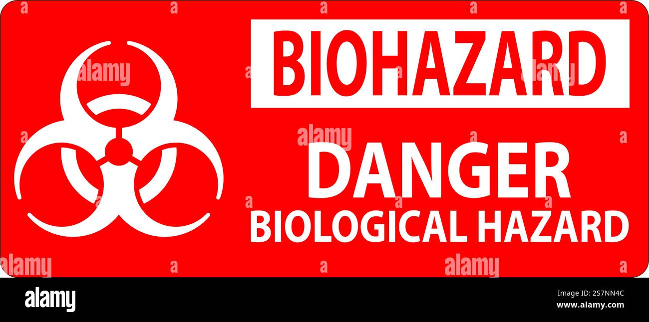 Biohazard Sign Biohazard Caution Biological Hazard Stock Vector Image ...