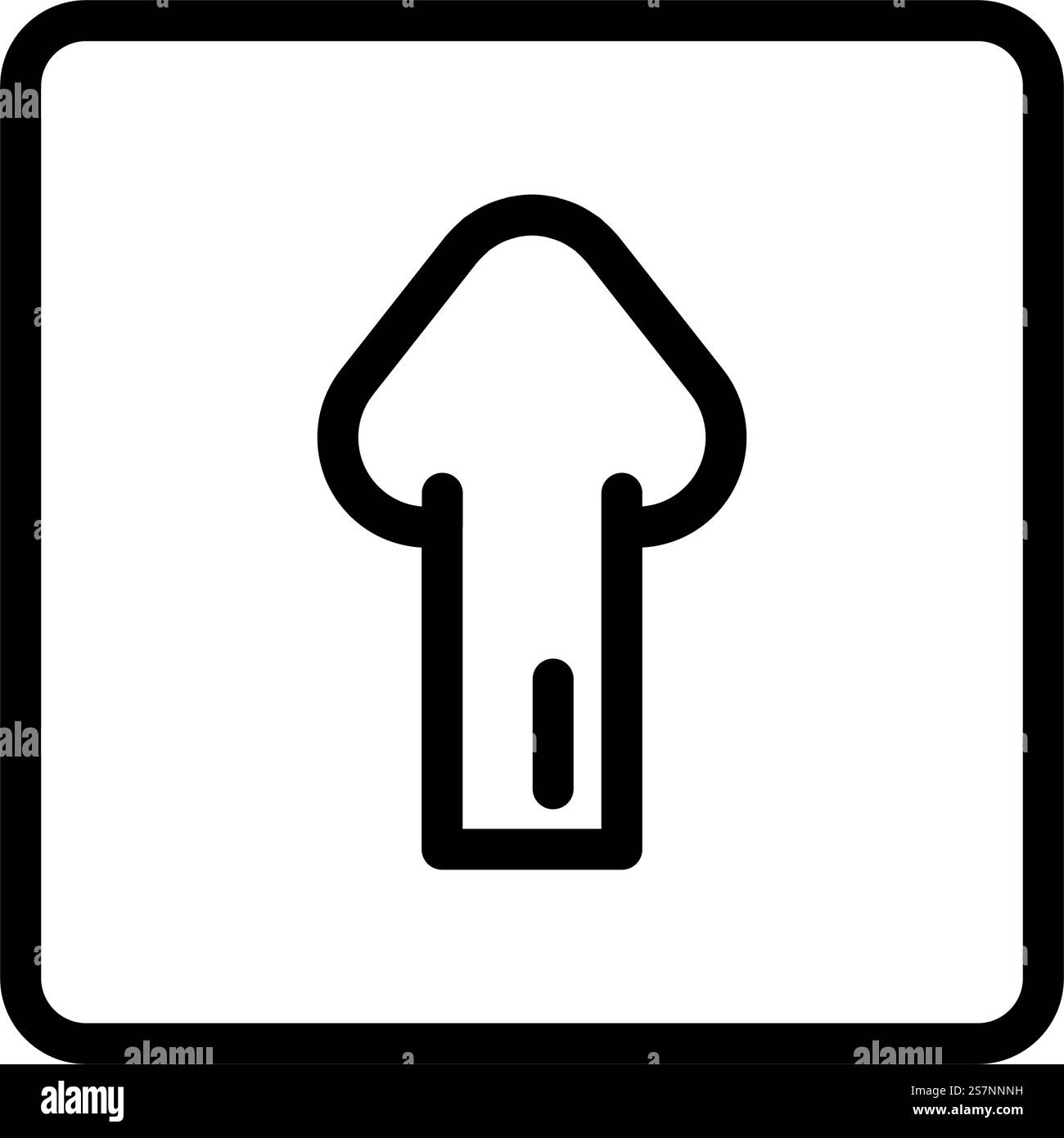 white up down stairway arrow emergency line icon vector. white up down ...