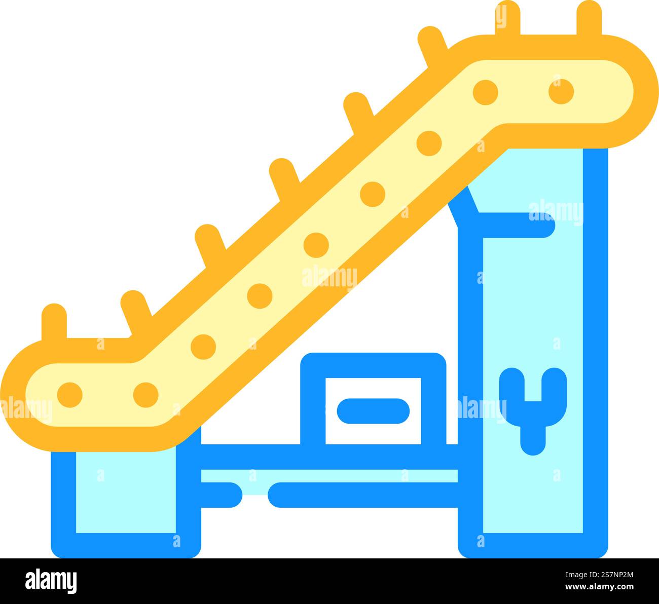 conveyor belt manufacturing engineer color icon vector. conveyor belt ...