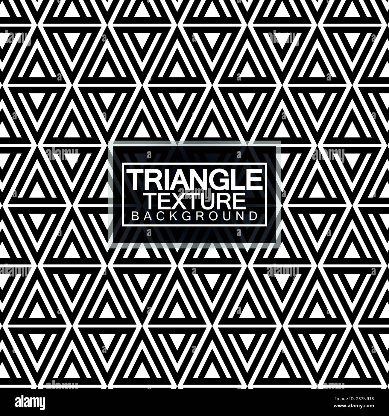 Triangles, Black and White Abstract Seamless Geometric Pattern, Modern ...