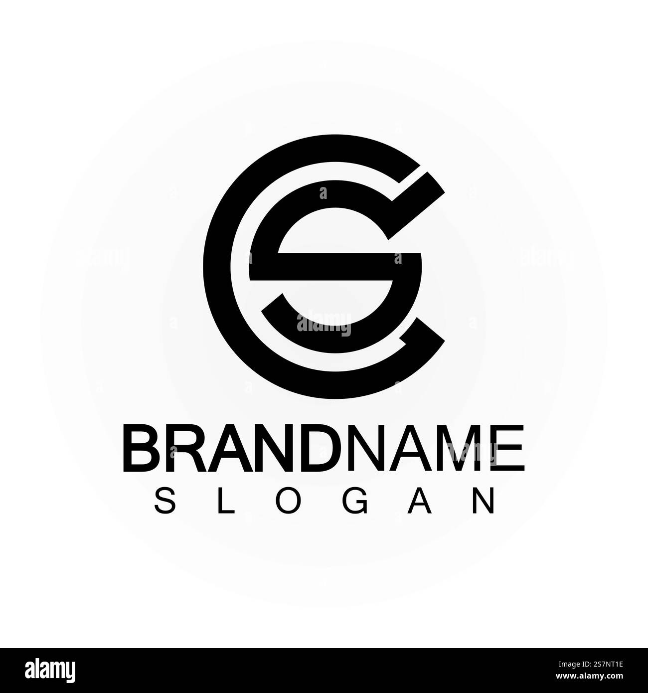 Alphabet letters monogram logo CS,SC,S and C, elegant and Professional ...