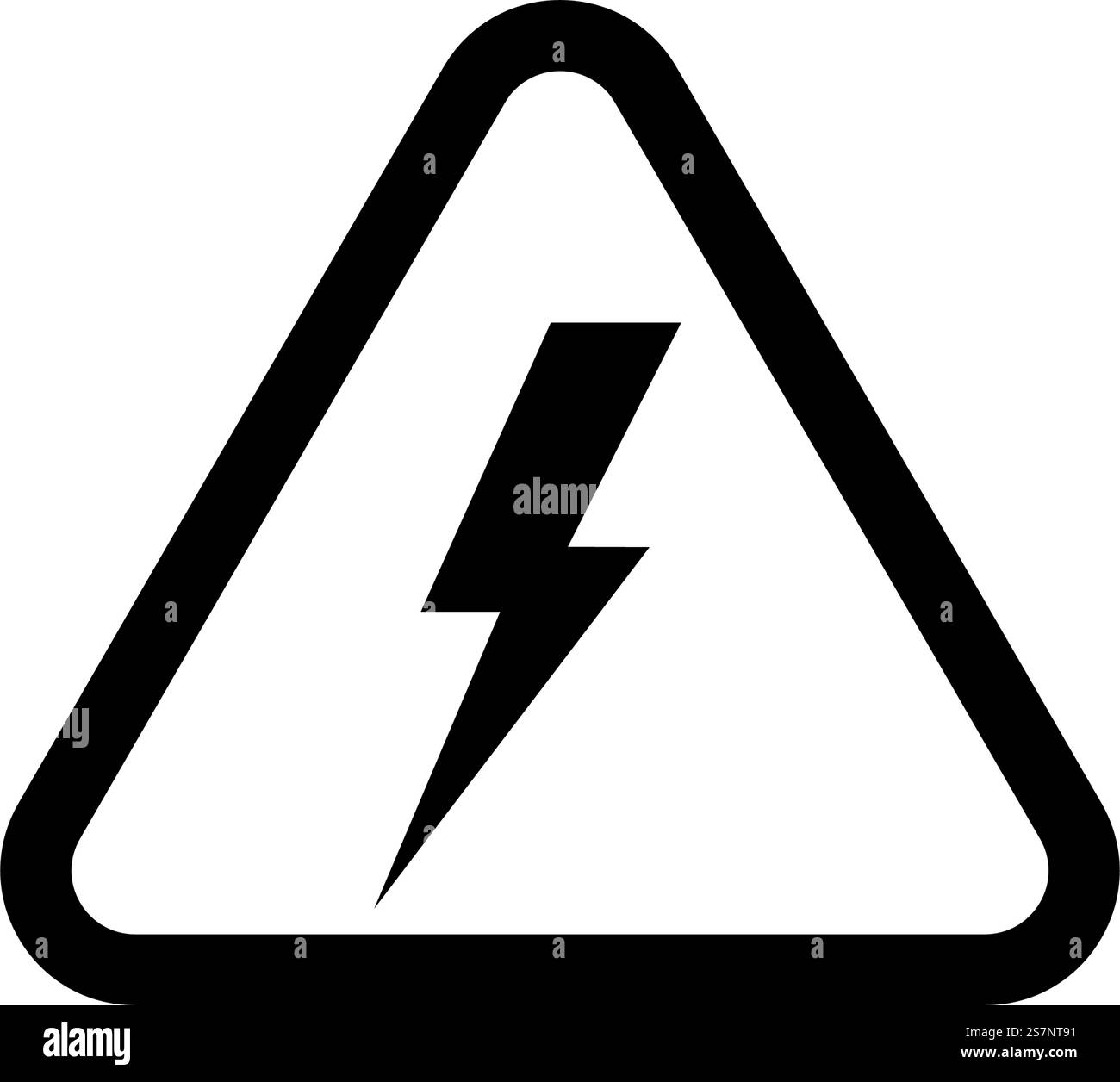 High voltage icon, High voltage sign and symbol vector Stock Vector ...