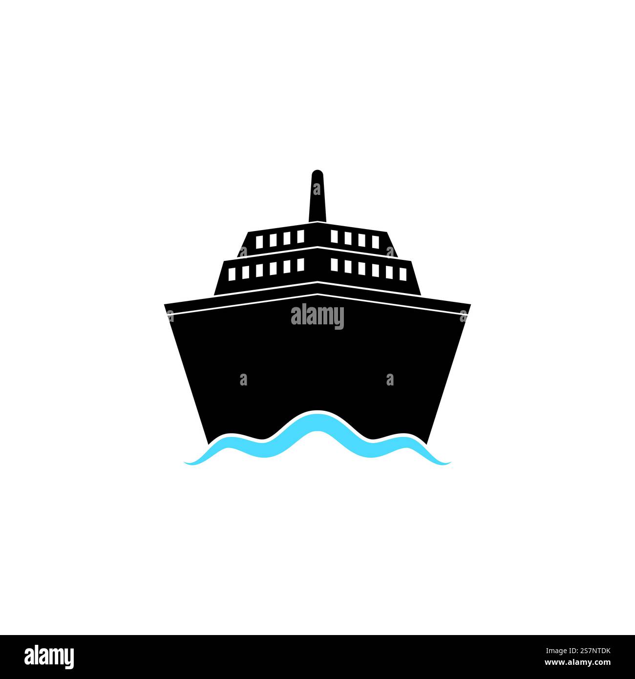 Cruise ship Logo icon Template vector flat design Stock Vector Image ...