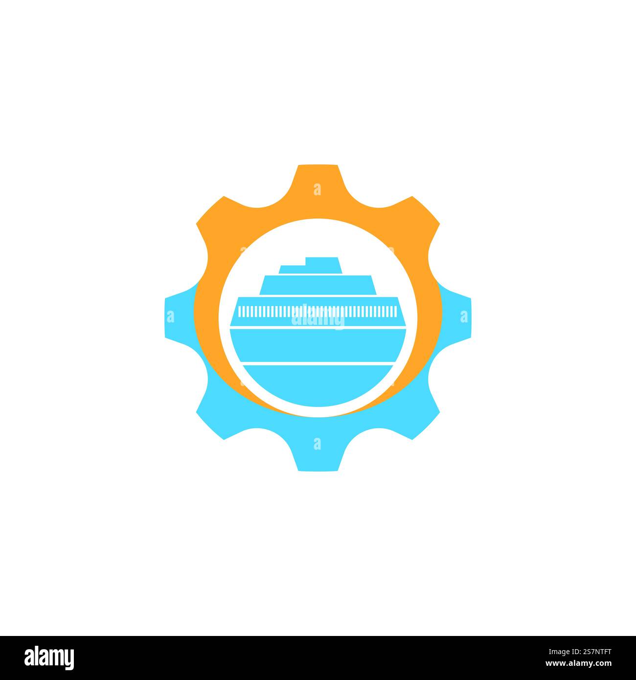Cruise ship Logo icon Template vector flat design Stock Vector Image ...