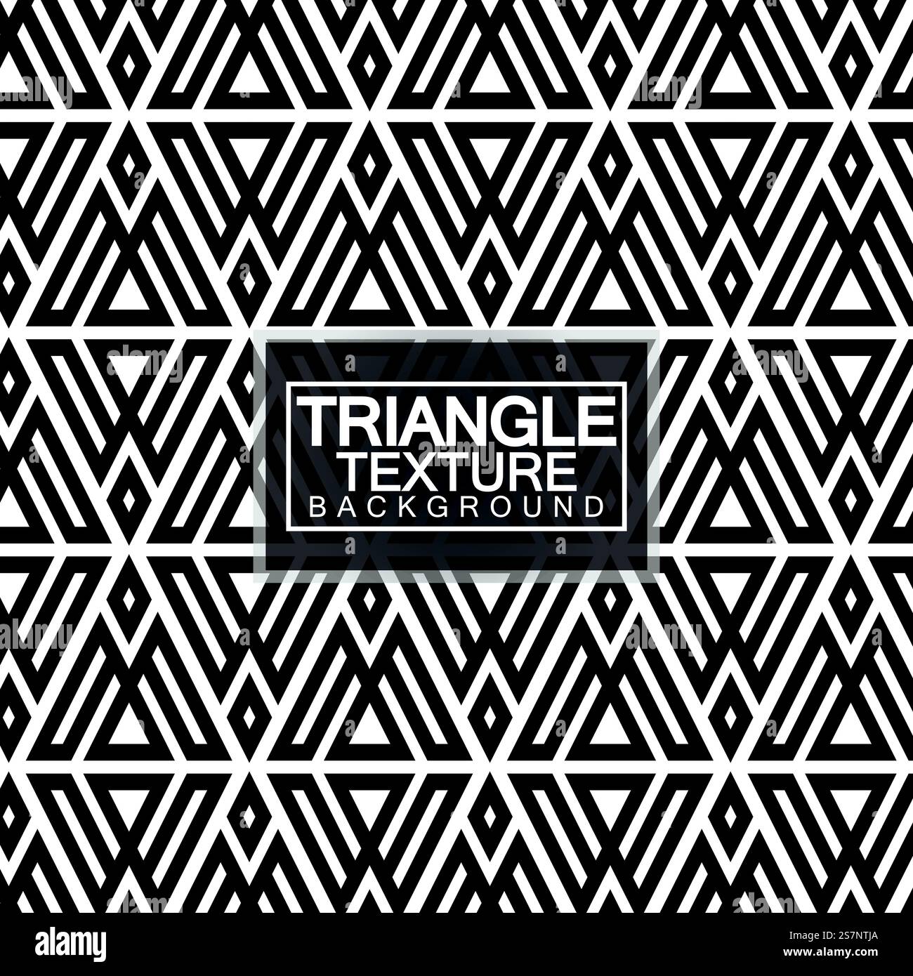 Triangles, Black and White Abstract Seamless Geometric Pattern, Modern ...
