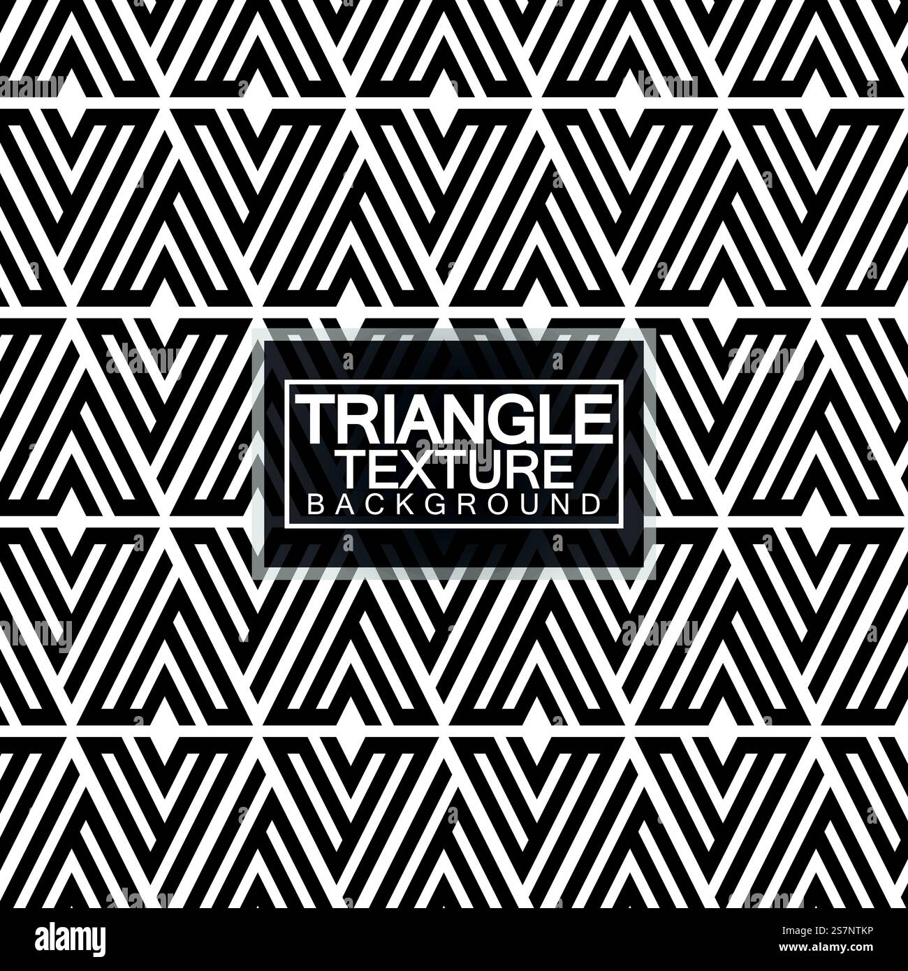 Triangles, Black and White Abstract Seamless Geometric Pattern, Modern ...