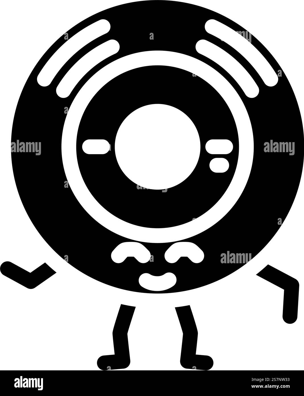 Vinyl retro character record Black and White Stock Photos Images Alamy