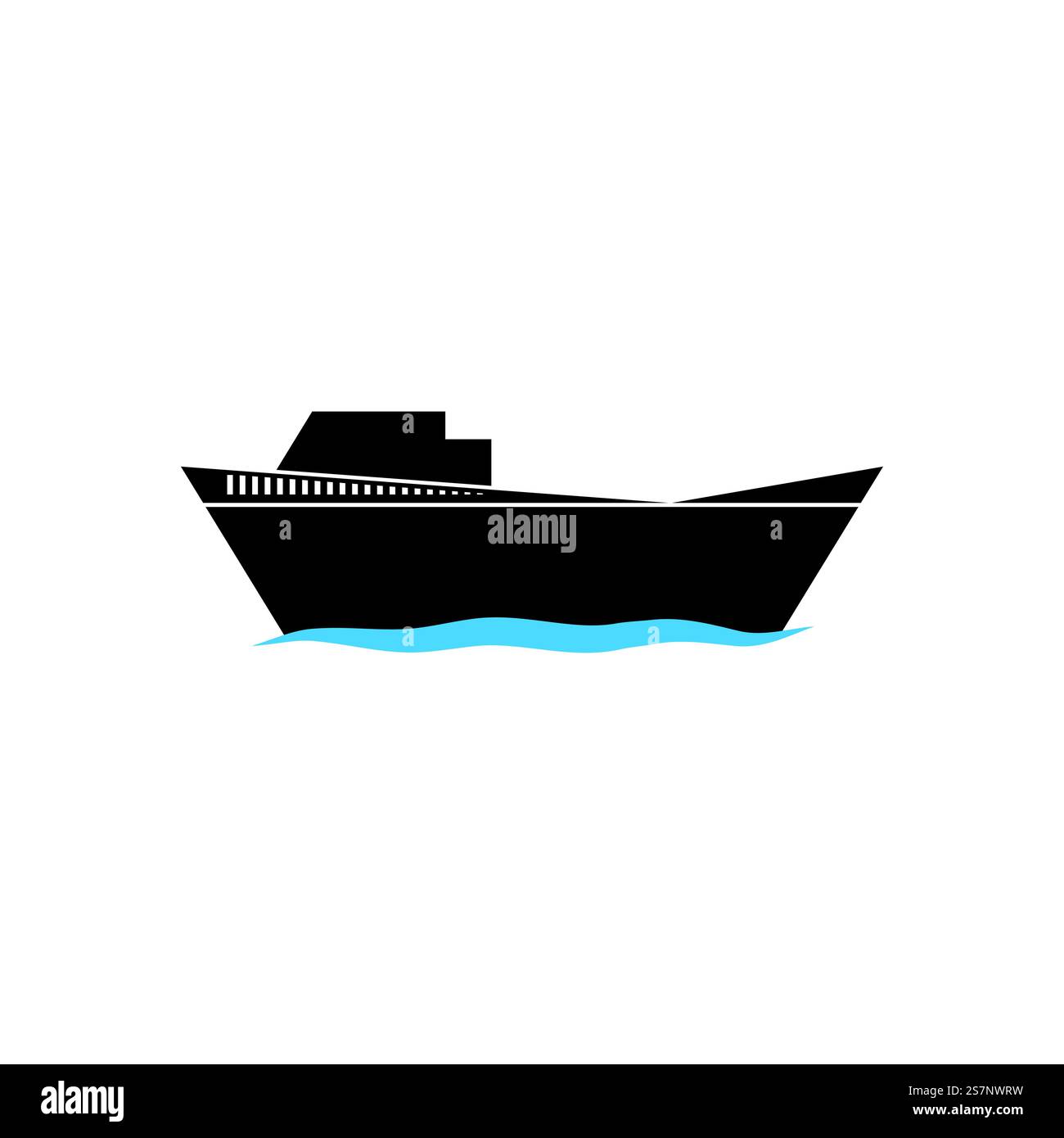 Cruise ship Logo icon Template vector flat design Stock Vector Image ...