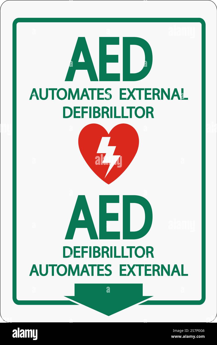 Face Adhesive AED Sign Symbol,label icon on white background Stock ...