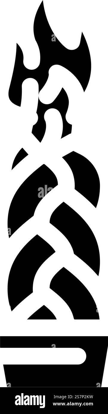 havdalah candle jewish glyph icon vector. havdalah candle jewish sign ...