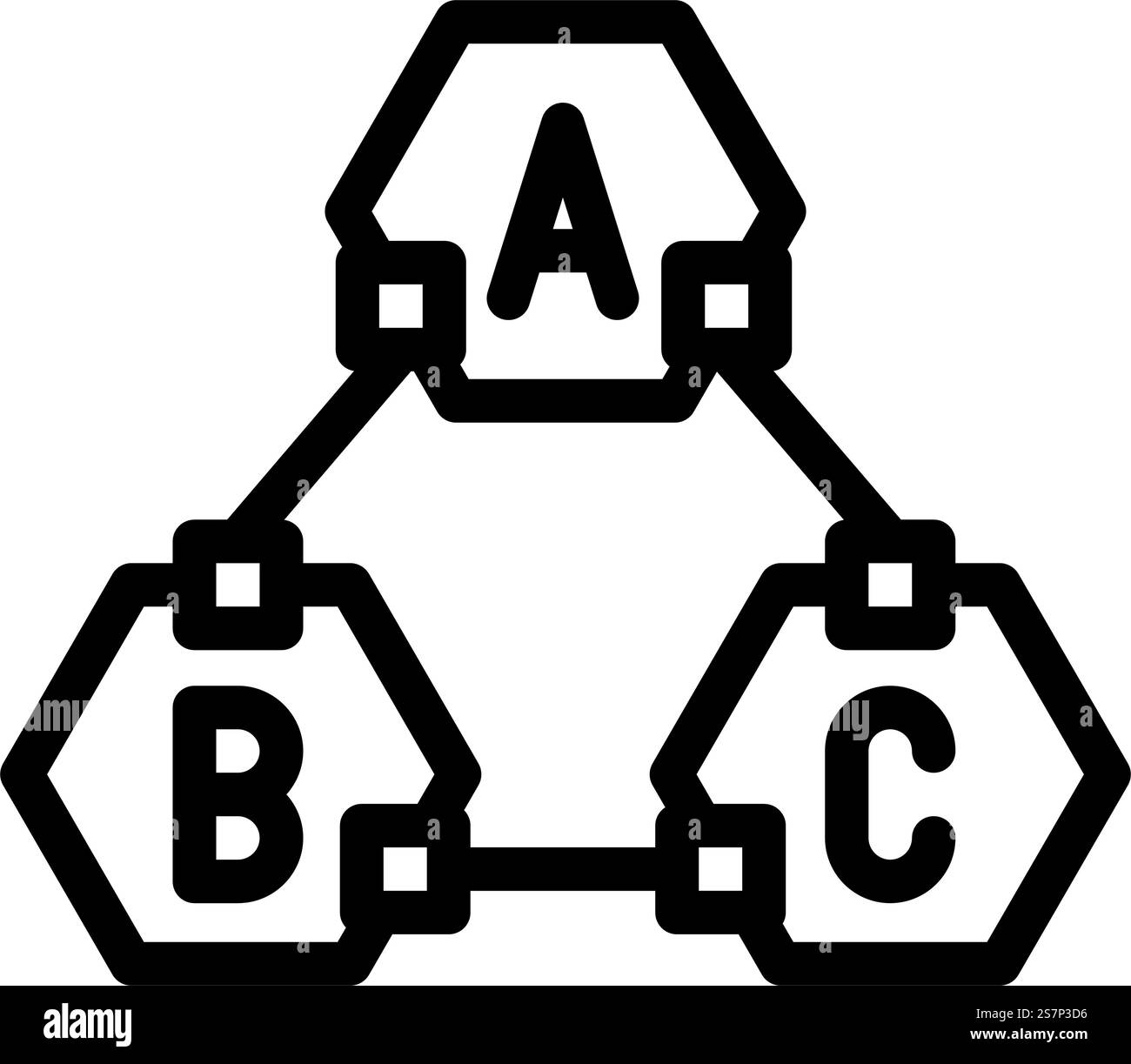 microservices software line icon vector. microservices software sign. isolated contour symbol black illustration. microservices software line icon vector illustration Stock Vector