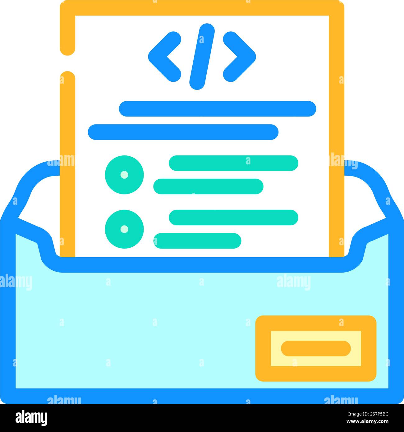 technical writing software color icon vector. technical writing software sign. isolated symbol illustration. technical writing software color icon vector illustration Stock Vector