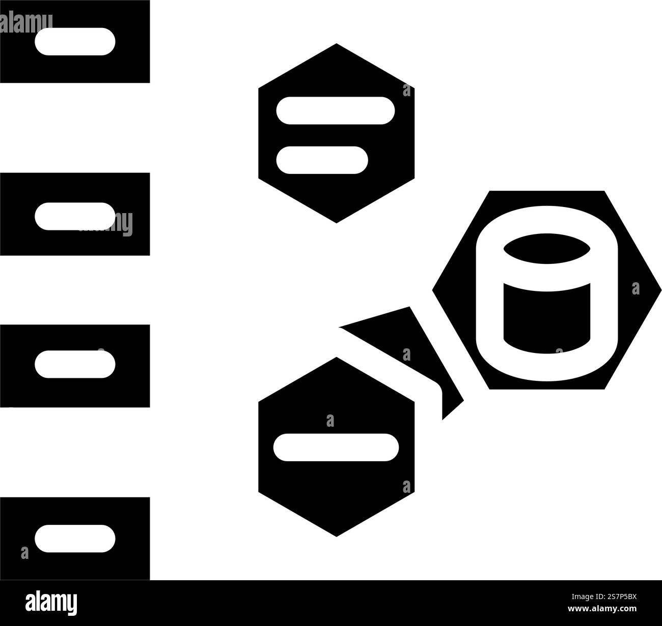 software architecture glyph icon vector. software architecture sign. isolated symbol illustration. software architecture glyph icon vector illustration Stock Vector