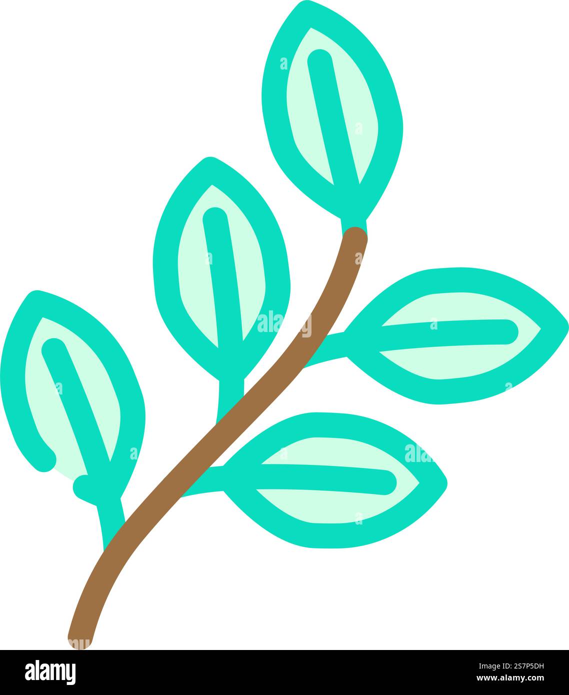 sakaki tree branch shintoism color icon vector. sakaki tree branch ...