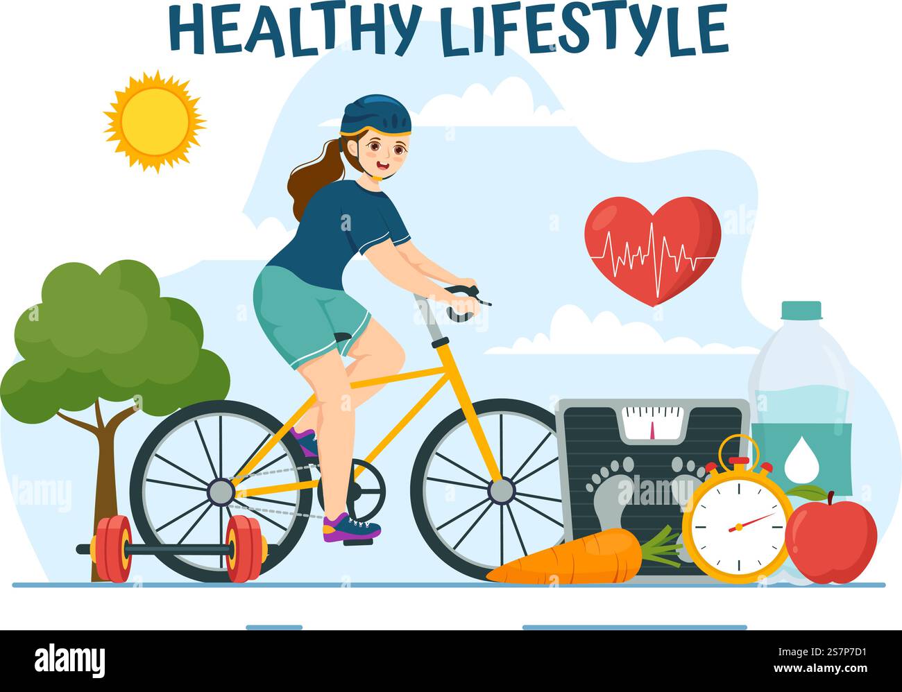 Outdoor workout routine Stock Vector Images - Alamy