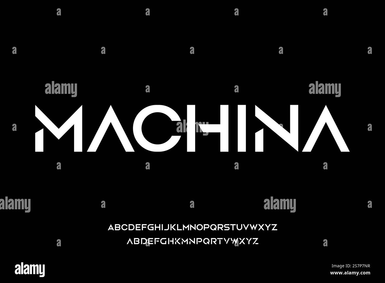 Luxury modern alphabets font vector with alternate Stock Vector